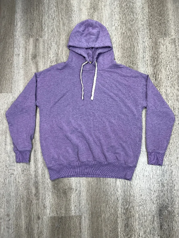 Cozy sweatshirt for ultimate warmth -Sweatshirt Hoodie By Buffalo David Bitton In Purple, Size: S