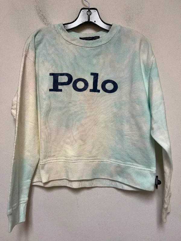 Graphic print sweatshirt for unique style -Sweatshirt Crewneck By Polo Ralph Lauren In Tie Dye Print, Size: S