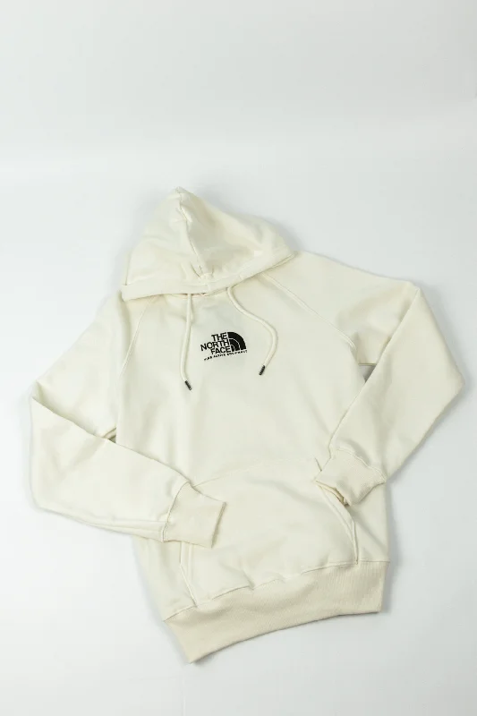 Classic hoodie with a logo for branded style -Fine Alpine Hoodie | White Dune