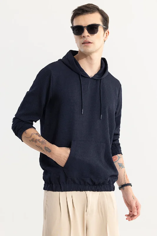 Soft hoodie for an easygoing vibe -Stasia Navy Hoodie