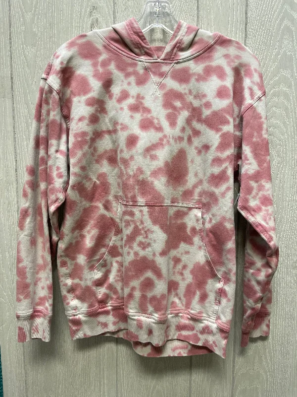 Warm hoodie sweatshirt for winter days -Athletic Sweatshirt Hoodie By Lululemon In Tie Dye Print, Size: M