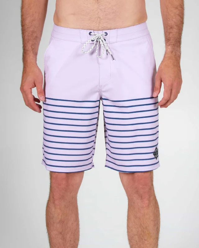 Comfortable mesh running shorts for men -Newport Boardshort - Lavender