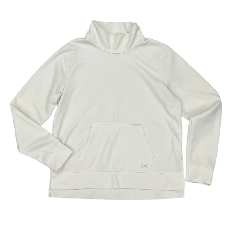 Cozy sweatshirt for a weekend getaway -Athletic Sweatshirt Collar By Under Armour In White, Size:M