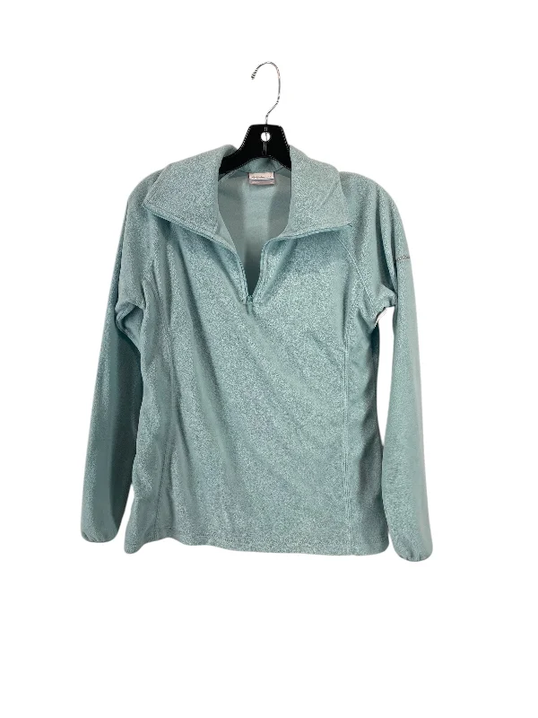 Cozy sweatshirt for ultimate warmth -Athletic Sweatshirt Collar By Columbia In Teal, Size: M