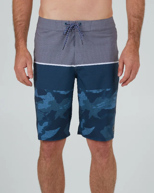 Comfy stretch shorts for effortless style -STACKED BOARDSHORT - BLUE CAMO