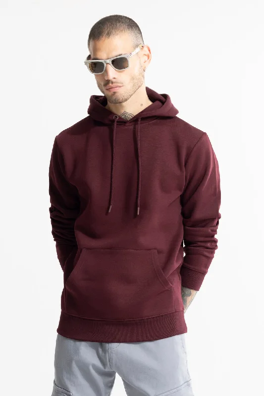 Cozy hoodie for cozy adventures -Glinter Maroon Hoodie