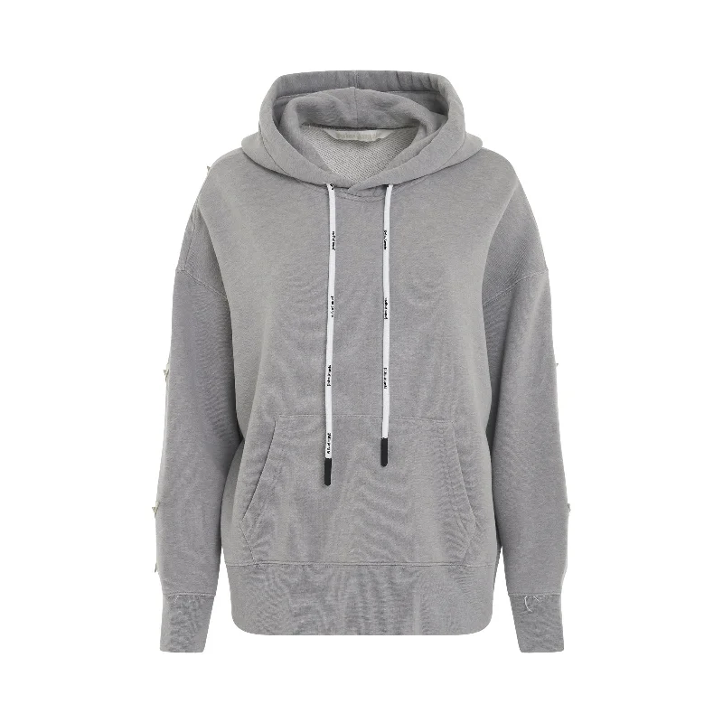 Comfortable hoodie with adjustable strings for a custom fit -Patched Starts Classic Hoodie in Lilac/White