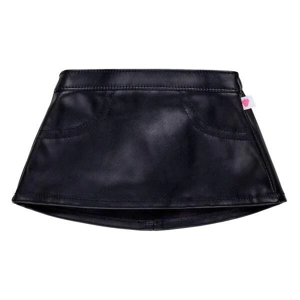 High-waisted skirts for flattering shapes -Faux Leather Skirt