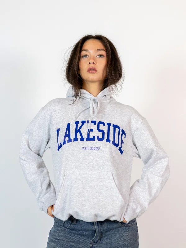 Trendy hoodie for everyday adventures -LAKESIDE HOODIE - GRÅ