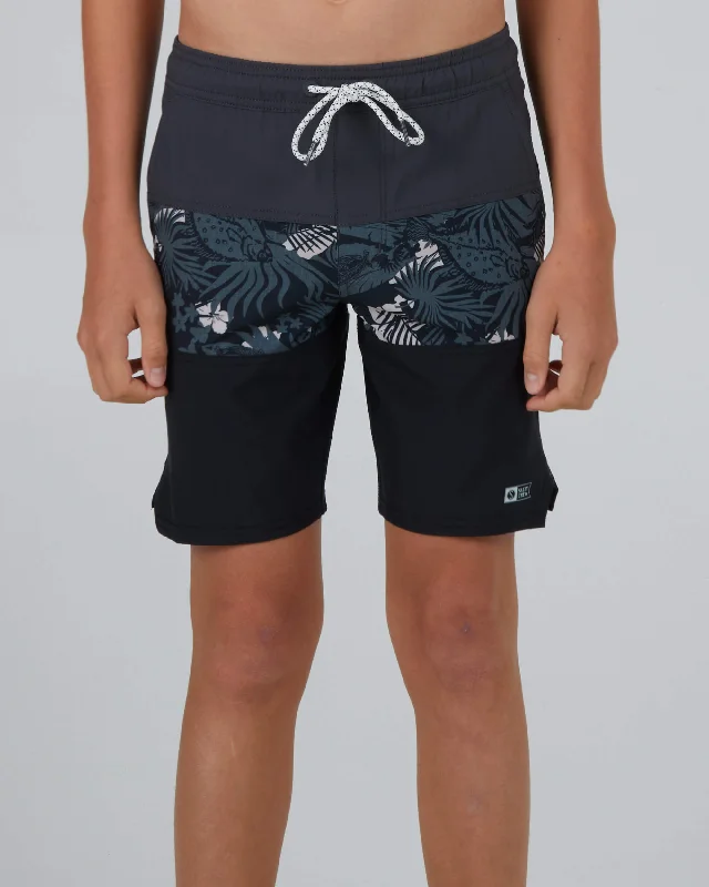 Bermuda shorts for casual wear -Beacons 2 Boys Elastic Boardshort - Charcoal