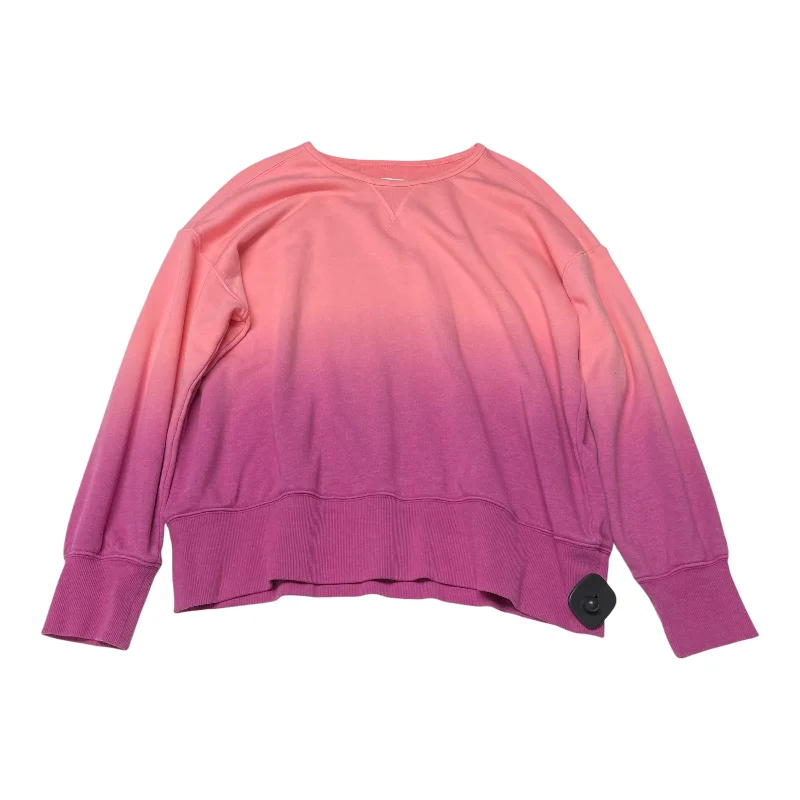 Relaxed sweatshirt with streetwear vibe -Sweatshirt Crewneck By Lou And Grey In Pink, Size: L