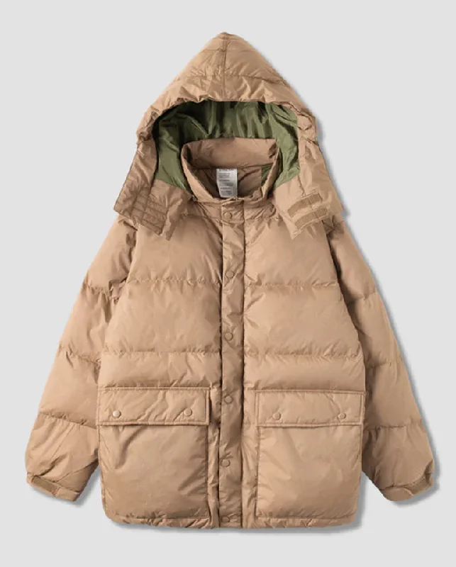 Oversized puffer jackets for maximum warmth -Down Jacket Dusk