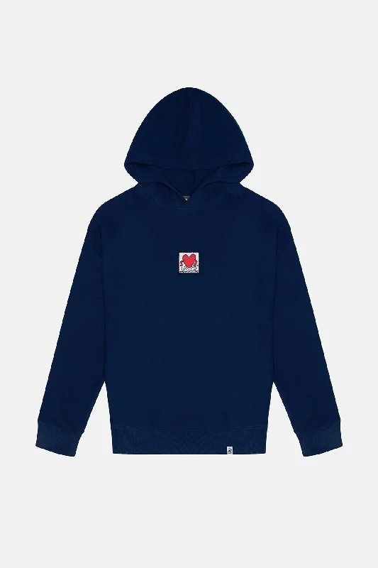 Cozy hoodie with long sleeves for full coverage -Keith Haring Love SuperSoft  Hoodie - Lacivert