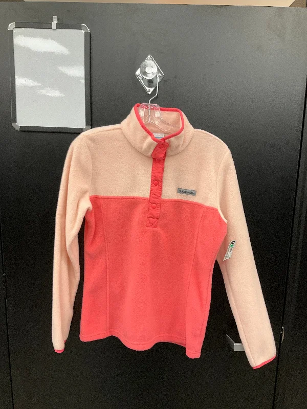 Comfortable sweatshirt for rainy days -Sweatshirt Collar By Columbia In Peach, Size: S