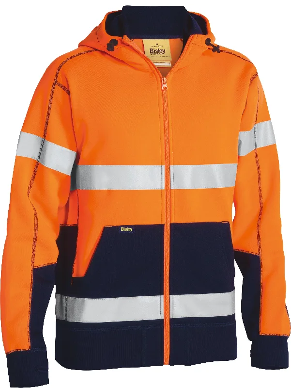 Trendy hoodie with patterns for modern looks -BK6819T Bisley Taped Hi Vis Fleece Hoodie