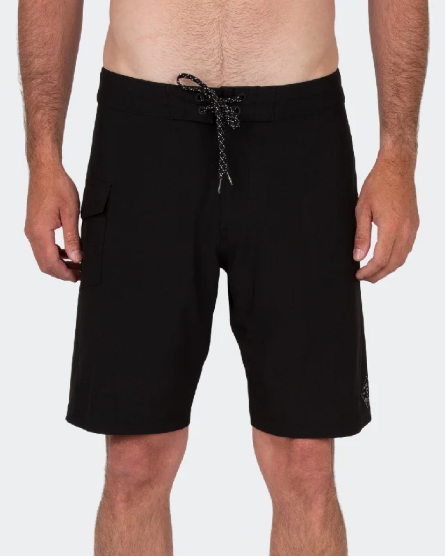 Relaxed fit shorts for casual street fashion -Lowtide Black Boardshort