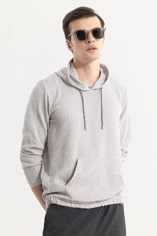 Classic hoodie with clean lines for a sleek silhouette -Stasia Grey Hoodie