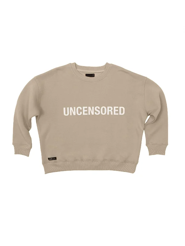 Comfortable hoodie with a front pocket for convenience -Uncensored / Women Sweatshirt