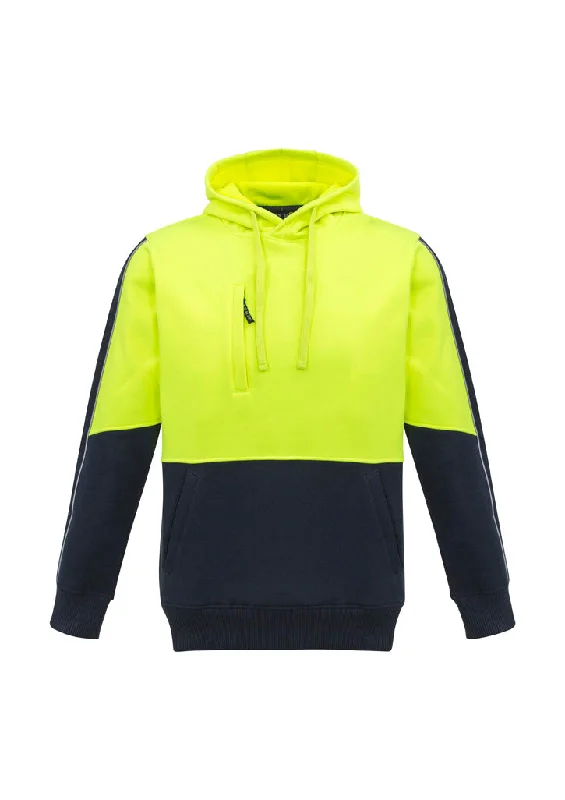 Warm hoodie for winter morning walks -ZT484 Syzmik Unisex Hi Vis Pullover Hoodie