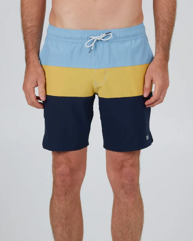 Comfortable relaxed shorts for home wear -Beacons 2 Elastic Boardshort - Seaweed