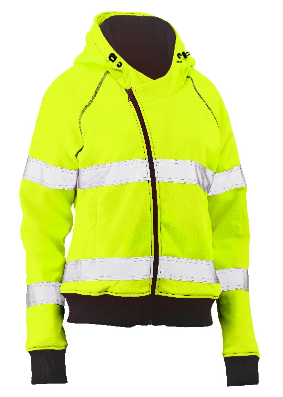 Classic hoodie for a timeless look -BKL6819T Bisley Womens Taped Hi Vis Fleece Hoodie