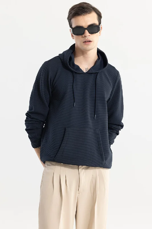 Comfortable hoodie for casual days at the park -Supine Navy Hoodie