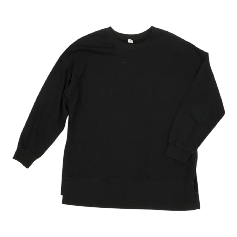 Soft sweatshirt with kangaroo pockets -SWEATSHIRT CREWNECK by OLD NAVY In BLACK, Size: M