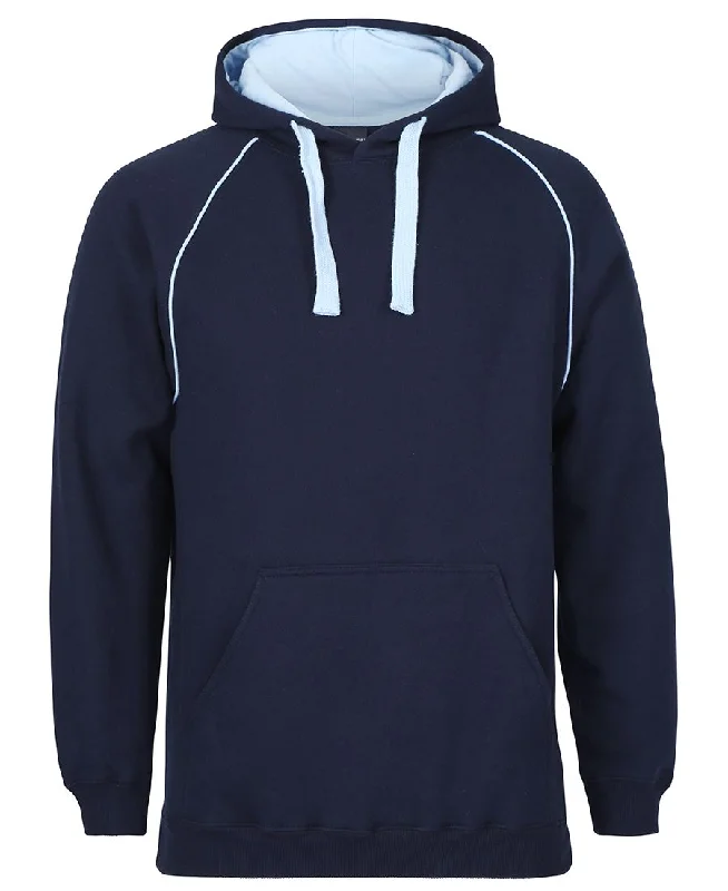 Cozy hoodie with a stylish front pocket -3CFH JB's Contrast Fleecy Hoodie