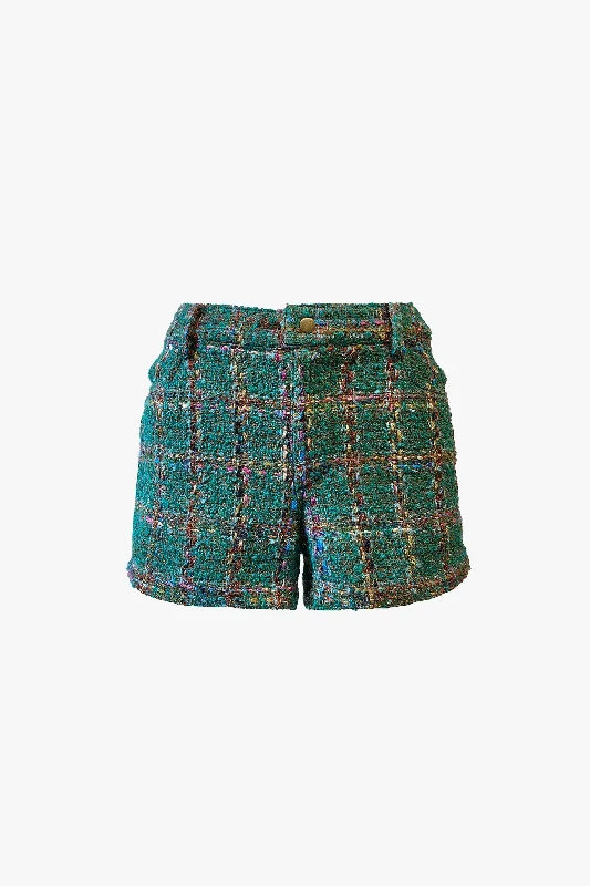 Versatile cycling shorts for outdoor activities -Tweed Mini Shorts