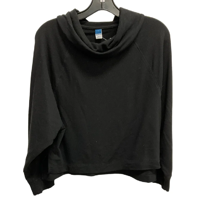 Soft fleece-lined sweatshirt for extra warmth -Sweatshirt Collar By Old Navy In Black, Size: S