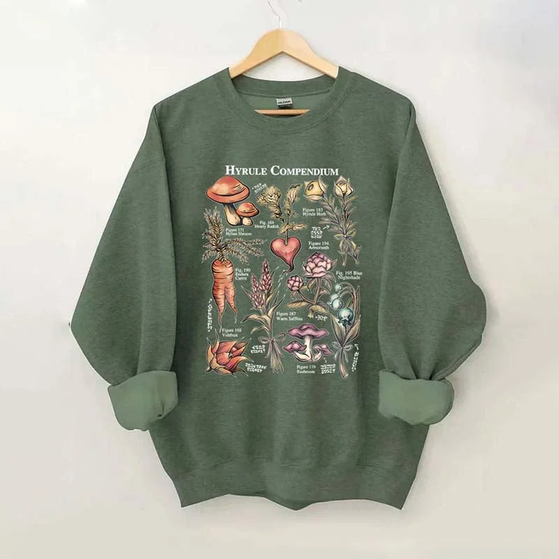 Stylish hoodie sweatshirt for streetwear style -Hyrule Flora Sweatshirt