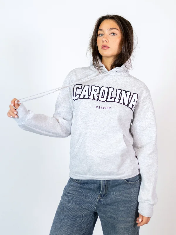 Comfortable hoodie for running errands -CAROLINA HOODIE - GRÅ