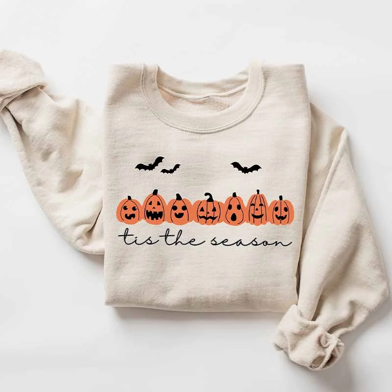 Cozy sweatshirt for a casual look -Is The Season Halloween Spooky Sweatshirt