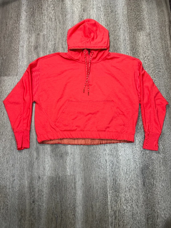 Warm sweatshirt for a cozy afternoon -Sweatshirt Hoodie By Athleta In Orange, Size: Xl