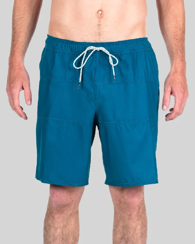 Lightweight cotton shorts for casual outings -Beacons Boardshort - Indigo