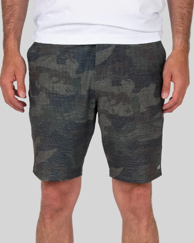 Stylish tie-dye shorts for beach style -Drifter 2 Hybrid Walkshort - Camo