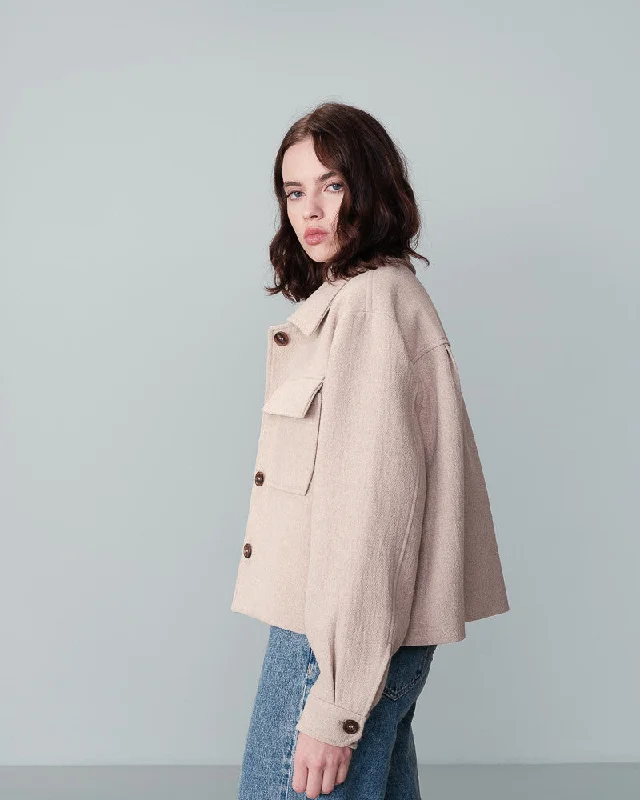 Cozy parkas jackets for chilly weather -Jacket Novembre Sable