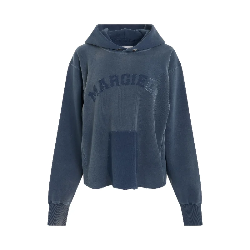 Cozy hoodie for a comfortable fit on colder days -Memory Logo Hoodie in Blue