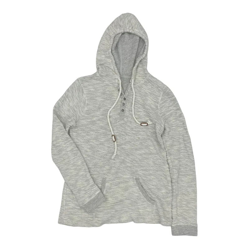 Fashionable sweatshirt with oversized fit -Sweatshirt Hoodie By Ruff Hewn In Grey, Size:S