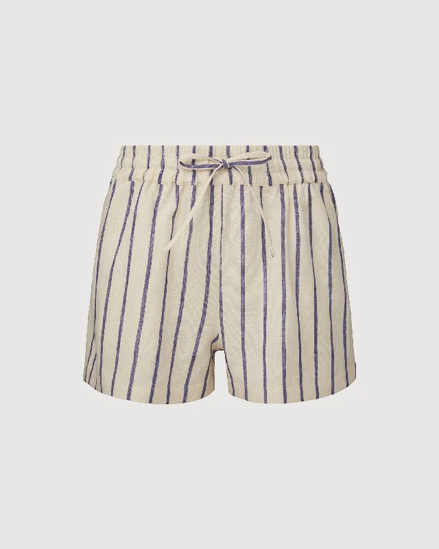 Navy/Ivory Stripe