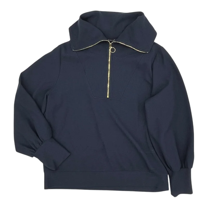 Relaxed sweatshirt for easy weekend style -Sweatshirt Collar By Clothes Mentor In Blue, Size:L