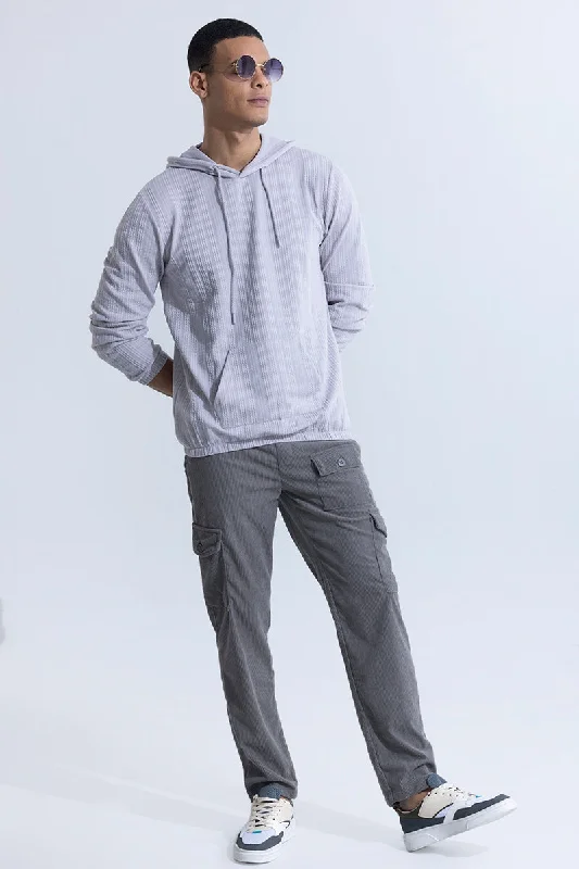 Cozy hoodie for relaxing in comfort -Vibrant Veins Grey Hoodie