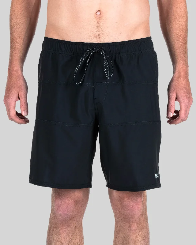 Relaxed-fit shorts for easy daily wear -Beacons Boardshort - Black