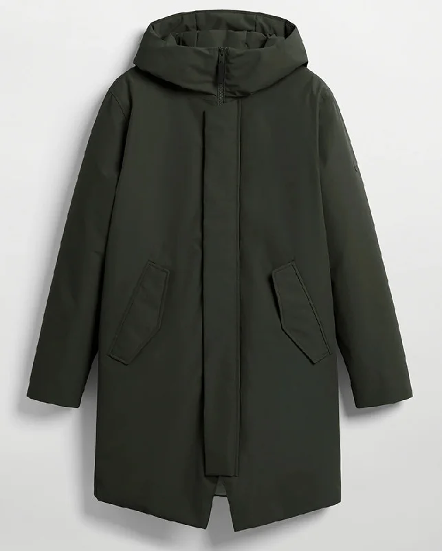 Full-length jackets for all-season use -Gunter Coat Shelter Green