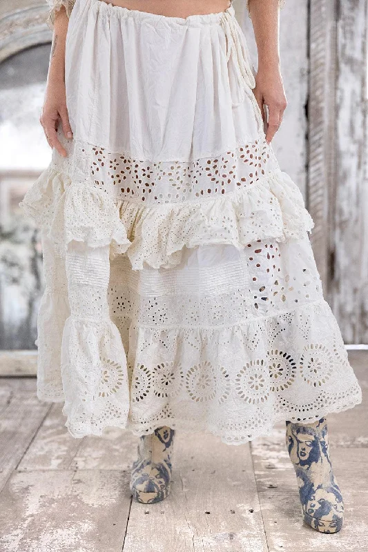 Skirts with velvet texture for luxurious wear -Eyelet Pissarro Skirt