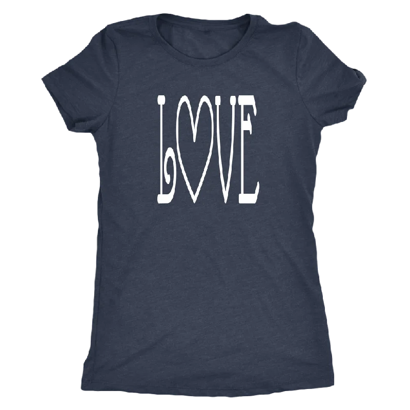 T-shirts for fitness fashion -LOVE Women's Triblend T-Shirt