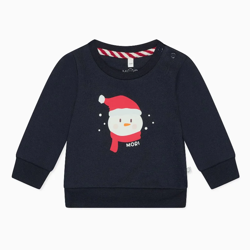 Comfortable sweatshirt with a modern and trendy fit -Soft fleece sweatshirt for cozy nights in -Frosty Friend Sweater