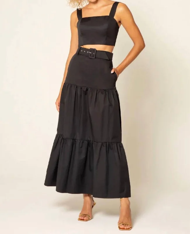 Skirts for vintage-inspired fashion -Nyla Skirt In Black