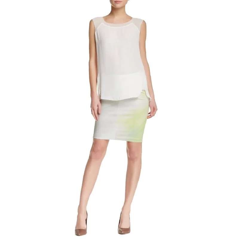 Skirts for cool-weather layering -Wesley Mini Skirt In White