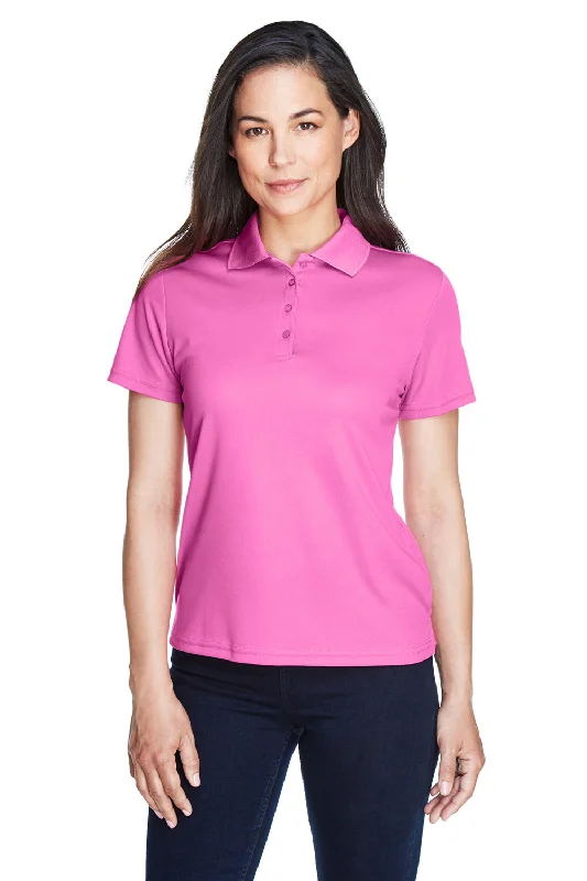 Summer blouses for relaxed style -Core 365 Womens Origin Performance Moisture Wicking Short Sleeve Polo Shirt - Charity Pink